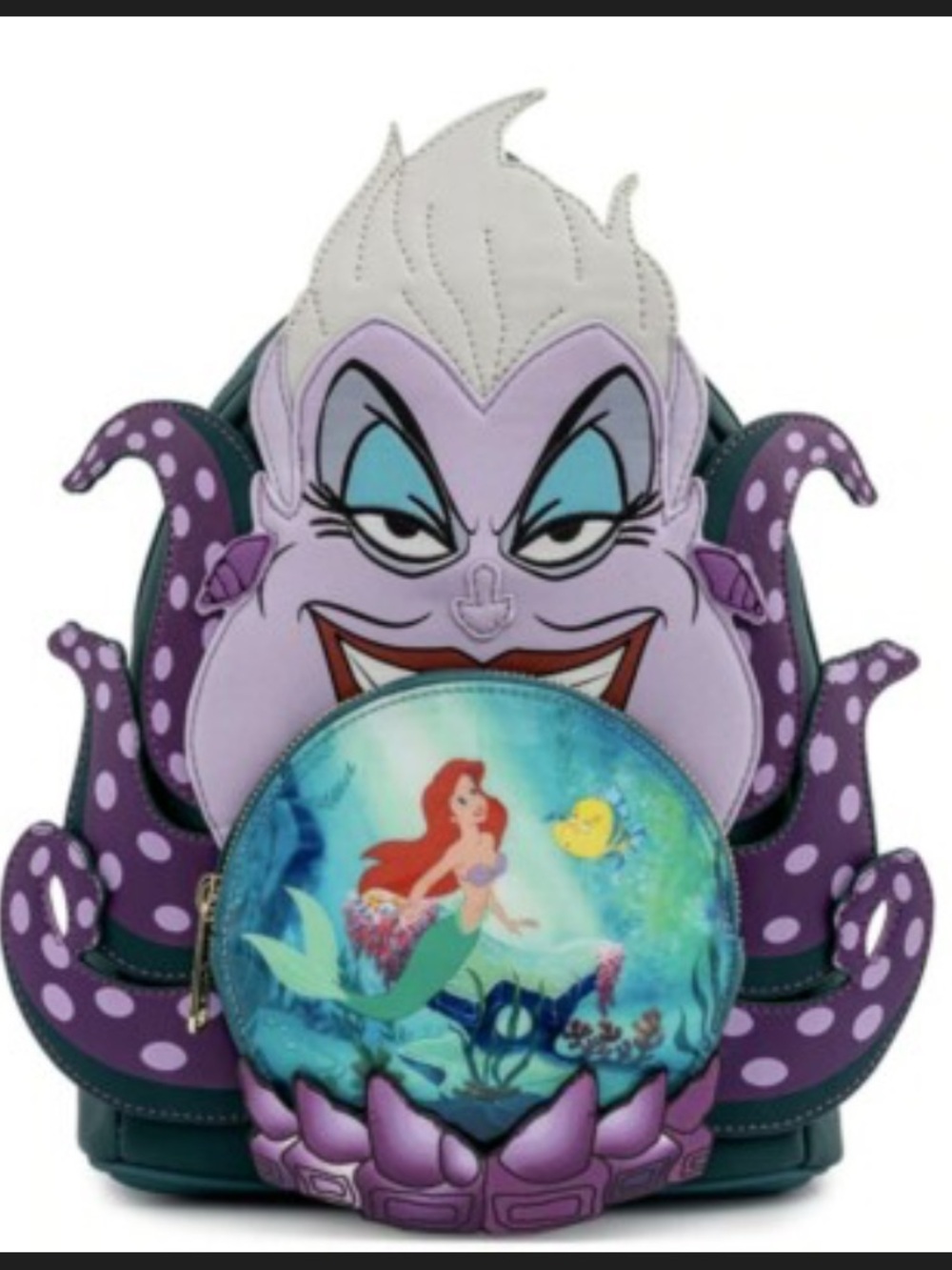 Loungefly Disney Villains Scene Ursula Crystal Ball Mini Backpack